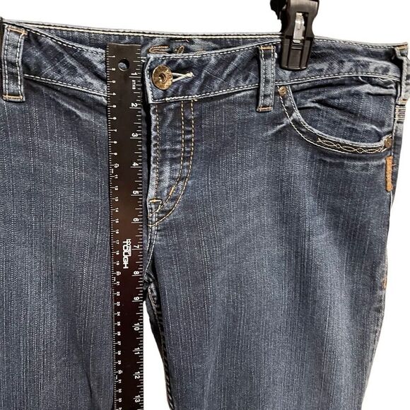 Silver Jeans Co- Women’s Santorini Low Rise Cropped Striaght Leg, Size 36 - Picture 9 of 13